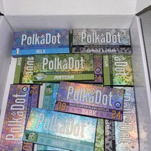 Gepunktete Pilz-Schokoriegel