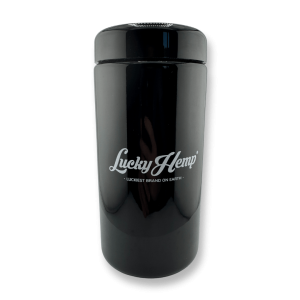 LuckyCure Humidor Glas mit Thermo-Hygrometer